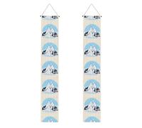 Snow-capped Mountains, cartello per portico di laurea, decorazioni per porte esterne