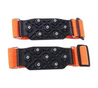 Snow Cleats for Shoes - Adjustable Flexible Portable Traction Spikes | Boots Ice Spikes Crampons for Women Walking Jogging Hiking Climbing Mountaineering Fishing Outdoor