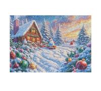 Snow Covered Pine Tree Puzzle 300 Pezzi Attività Creativa Indoor Happy Time Per Adulti E Ragazzi in Vacanza Gioco Educativo Rilassamento Pressione Ridotta A Casa 300 PCS