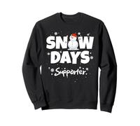 Snow Day Supporter, Funny Snowman Christmas Teacher Pajamas Felpa