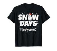 Snow Day Supporter, Funny Snowman Christmas Teacher Pajamas Maglietta