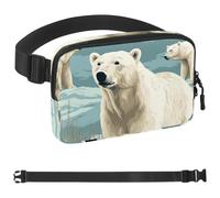 Snow Fat Polar Bear-1557 - Marsupio unisex, alla moda, sportivo, sottile, alla moda, per jogging, escursionismo, escursionismo, donna, uomo, multicolore, 4 x 23 x 15 cm, Multicolore,