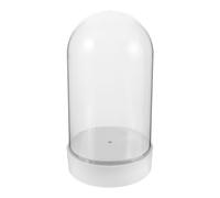 Snow Globe Cloche Dome: piccola vetrina in plastica con base - Copertura per