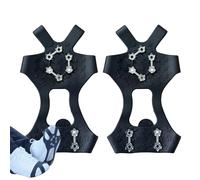 Snow Grippers, Shoe Traction Spikes, Ice Cleats Accessory, affidabile Winter Stability, 10 Spike Safety Function, Heavy Duty Footwear Gear for Outdoor Work Climbing
