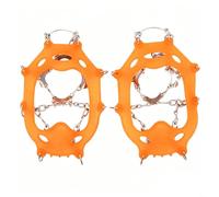 Snow Grips - Copriscarpe in acciaio 11 per tacchetti, con elastico | Corpo in gomma TPE resistente, maglie della catena saldate, resiste ai percorsi invernali difficili, uso di lunga durata