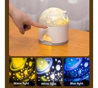 Snow House Star Light Lampada per proiettore musicale Carillon Luce rotante Cielo stellato Atmosfera Luce notturna Regalo di Natale Navidad