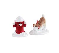 Lemax Caddington Village Accessorio: Idrante Neve (Set di 2), Resina