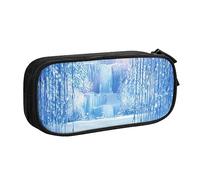 Snow Ice World, astuccio per matite, trucchi, gioielli, portatile, da viaggio, nero, Nero , Taglia unica, Astuccio portamatite