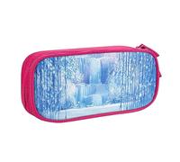 Snow Ice World, astuccio per matite, trucchi, gioielli, portatile, da viaggio, nero, rosa, Taglia unica, Astuccio portamatite