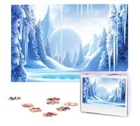 Snow Ice World Jigsaw Puzzle da 1000 pezzi in legno puzzle personalizzato immagine puzzle puzzle personalizzato per matrimonio adulto