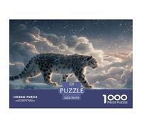 Snow Leopard 1000 Pezzi Puzzle Gioco Educativo Classico Animal Jigsaw Puzzles Bellissima Decorazione Puzzle Per Regali Di Viaggio, Presente 70x50cm/1000pcs