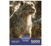 Snow Leopard 1000 Pezzi Puzzle Gioco Educativo Classico Animal Jigsaw Puzzles Gioco Di Sfida Unica Per Adulti E Bambini 38x26cm/1000pcs