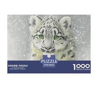 Snow Leopard 1000 Pezzi Puzzle Gioco Educativo Creativo Animal Jigsaw Puzzle Gioco Di Sfida Unica Per Adulti E Bambini 38x26cm/1000pcs
