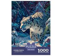 Snow Leopard 1000 Pezzi Puzzle Gioco Educativo Creativo Animal Jigsaw Puzzles Bellissima Decorazione Puzzle Per Adulti E Bambini 70x50cm/1000pcs