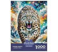 Snow Leopard 1000 Pezzi Puzzle Gioco Educativo Creativo Jigsaw Puzzle Bellissima Decorazione Puzzle Per Regali Di Viaggio, Presente 70x50cm/1000pcs