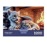 Snow Leopard 1000 Pezzi Puzzle Regalo Per Gli Amanti Dei Animal Per Adulti E Bambini Dai 14 Qualità Premium Sfide Extra Divertenti Intrattenimento Creativo 70x50cm/1000pcs