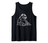 Snow Leopard Big Cat Line Art Mammal Art Zoologo Canotta