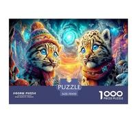 Snow Leopard Jigsaw Puzzle,1000 Pezzi Classici, Per Adulti E Bambini Da 14 Anni E Più Giochi Del Cervello Sfida Impossibile - Decorazione Della Casa 70x50cm/1000pcs