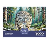 Snow Leopard Jigsaw Puzzle Impossible 1000Pcs Decorazione Per La Casa. Giochi Rilassamento E Intelligence Per Adulti E Ragazzi Da 14 Anni 70x50cm/1000pcs