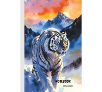 Snow Leopard Notebook: A5 Lined Journal (6x9) - 100 Pages - Gift for Wildlife Lovers - Mountain Predator Journal