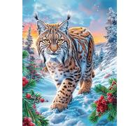 Snow Lynx Rompicapo 300 Pezzi Per Decorazione Camera Bambini Fairy Tale Wild Animals Fantasy Cartone Atossico Tema Disney Per Cameretta Attività Educativa Con Confezione Regalo 300 PCS