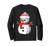 Snow Man Carino Block Building Natale Builder Brick Master Maglia a Manica