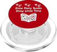 Snow Many Books Snow Little Time Reading Christmas Book Club PopSockets PopGrip per MagSafe