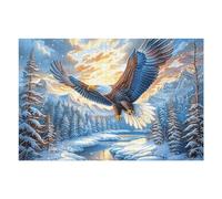 Snow Mountain Flying Bald Eagle Rompicapo 1000 Pezzi Per Regalo Di Halloween Cartone Rigido Per Adulti Tema Horror Per Feste Con Amici Edizione Limitata Top Vendita 1000 PCS/75x50cm