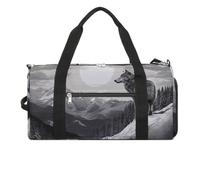 Snow Mountain Lone Wolf Borsa da palestra per uomo e donna, impermeabile, grande borsone per allenamento da viaggio