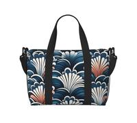 Snow Mountain Wild Wolf - Borsa da viaggio impermeabile con tracolla regolabile, multi-scomparto per palestra, viaggi, attività all'aperto, Motivo cinese, Taglia unica