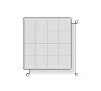 Snow Peak Alpha Breeze - Set di tappetini e lenzuola, colore nero, taglia unica, telo da terra e tappetino per tenda per tenda Alpha Breeze, con custodia per il trasporto