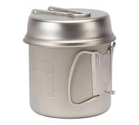 Snow Peak - Casserole de bivouac 1,4 L - Titanium Trek 1400 in Legno - Grigio