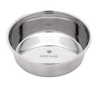 Snow Peak - Ciotola unisex per cani, in acciaio inox, taglia S