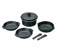 Snow Peak Combo Olandese Duo (Coperchio, Padella, Pentola, 2plates, 2handles)