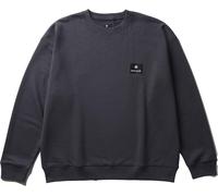 Snow Peak - Felpa in Cotone - NSD Square Logo Pullover Charcoal per Uomo in Cotone - Taglia M - Grigio
