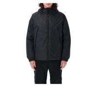 Snow Peak, ,Jackets ,Uomo ,Nero ,M Giacca Piumino Nera Collo Alto