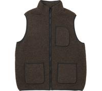 Snow Peak - Pile con maniche in lana riciclata - Recycled Wool Boa Vest Dark Brown per Uomo - Taglia L - Marrone