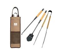 Snow Peak - Set di attrezzi per barbecue - Fire Tool Set Pro. - Beige
