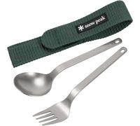 Snow Peak - Titanium Fork & Spoon Set grigio