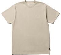 Snow Peak - T-shirt in cotone biologico - Warm Oneself T-Shirt Light Beige per Uomo in Cotone - Taglia L