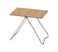Snow Peak - Table en bambou pliable - My Table Bamboo Top in Alluminio - Beige