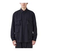 Snow Peak - Takibi Herringbone Shirt Jacket - - Shirts - Uomo - Nero - L