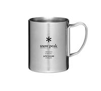 Snow Peak Tazza in acciaio inox a doppia parete 300 per campeggio, zaino in spalla, trekking