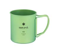 Snow Peak - Tazza in titanio - Titanium Single Wall 450 Mug Green in Titanio - Verde