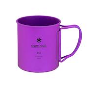 Snow Peak - Tazza in titanio - Titanium Single Wall 450 Mug Purple in Titanio - Viola Viola