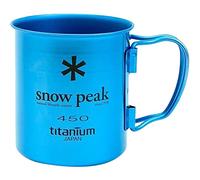 Snow Peak ti Single Wall 450 Tazza, Fresh Water Blue, Taglia Unica
