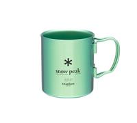 Snow Peak Titanium Double Wall 450 Tazza, Green