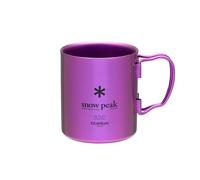 Snow Peak Titanium Double Wall 450 Tazza, Unisex, Coral Reef Purple