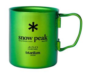 Snow Peak - Titanium Double Wall Cup - Tazza 450 ml verde