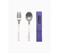 Set di posate Snow Peak Titanium grigio argentato